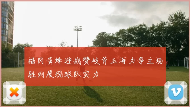 福冈黄蜂迎战赞岐斧玉海力争主场胜利展现球队实力